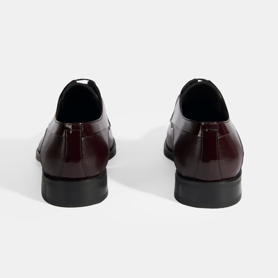 Therese Bordo Erkek Bağcıklı Rugan Klasik Ayakkabı