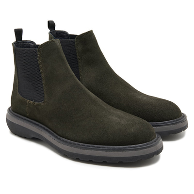 Tina Haki Erkek Yandan Lastikli Süet Deri Chelsea Bot 