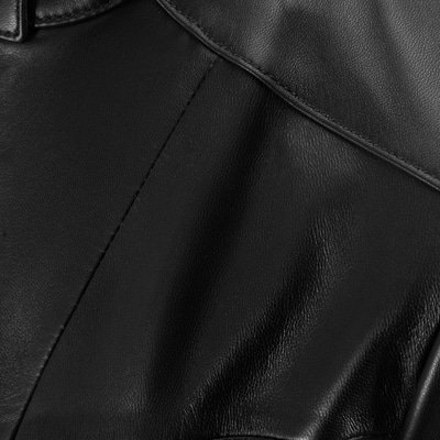 Tionar Siyah Kadın Deri Ceket