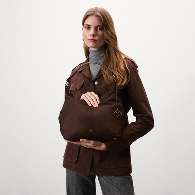 Tiora Kahve Kadın Süet Ceket