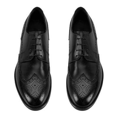 Trever Siyah Erkek Deri Klasik Ayakkabı