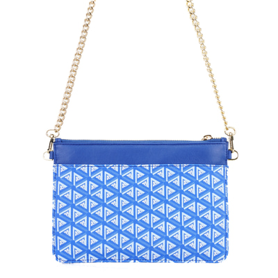 Trigo Mavi Kadın Monogram Clutch Çanta