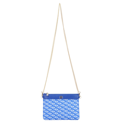 Trigo Mavi Kadın Monogram Clutch Çanta