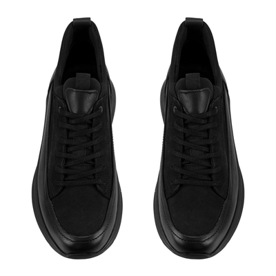 Trika Siyah Erkek Deri Spor Ayakkabı