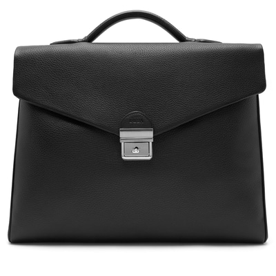 Trula Siyah Erkek Deri Evrak Çantası