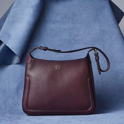 Tryka Bordo Kadın Deri Omuz Çantası