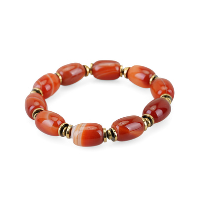 Turuncu Akik Taşı Bileklik