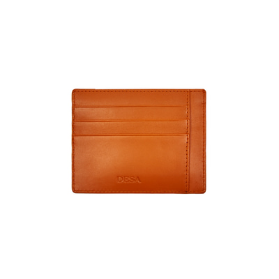 Turuncu Kadın Deri Kartlık