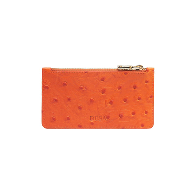 Turuncu Welkin Kadın Deri Kartlık