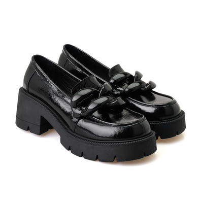 Ulrica Siyah Kadın Deri Loafer