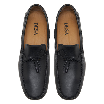 Vald Siyah Erkek Deri Loafer