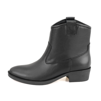 Vaveyla Siyah Kadın Deri Bot