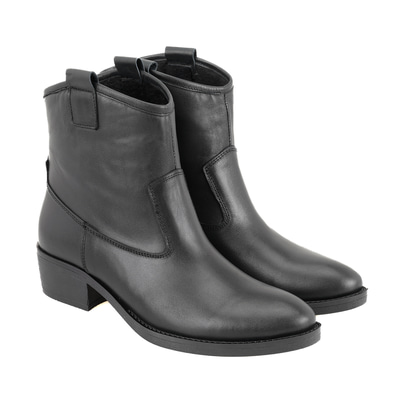 Vaveyla Siyah Kadın Deri Bot