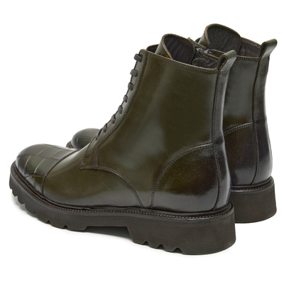 Vena Haki Erkek Kroko Baskılı Deri Bot