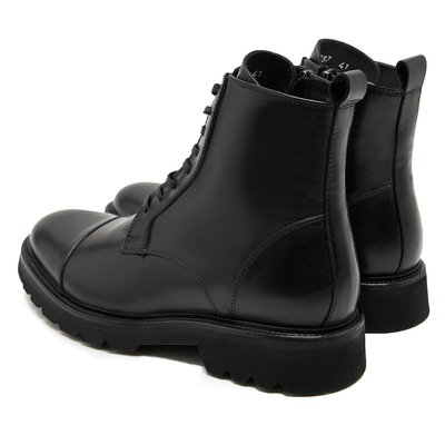 Vena Siyah Erkek Deri Bot