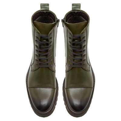 Vena Yeşil Erkek Deri Bot