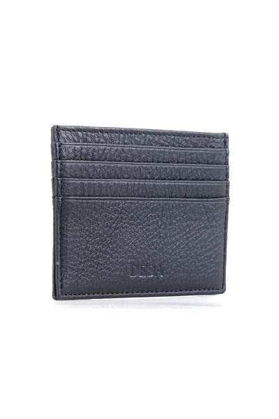 Vidal Siyah Erkek Deri Kartlık