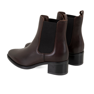 Vien Koyu Kahve Kadın Deri Bot