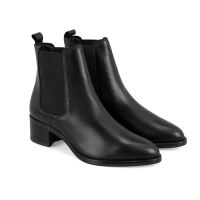 Vien Siyah Kadın Deri Bot