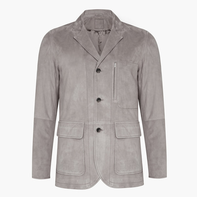 Vilelmo Taba Erkek Süet Blazer Deri Ceket