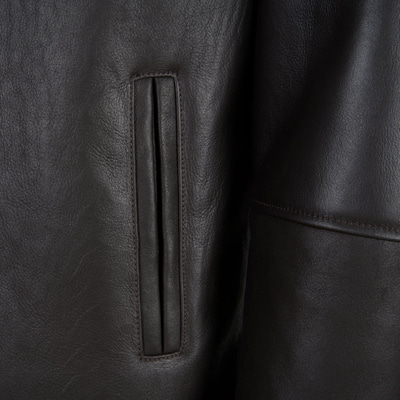 Viony Koyu Kahve Erkek Kürk Ceket