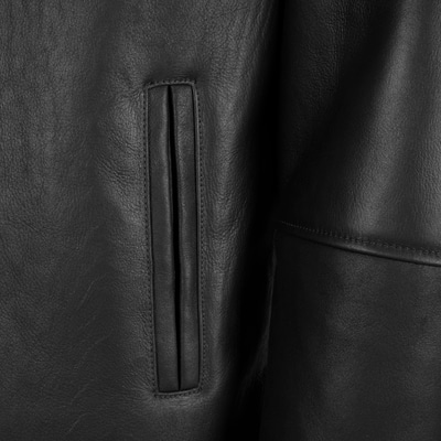 Viony Siyah Erkek Kürk Ceket