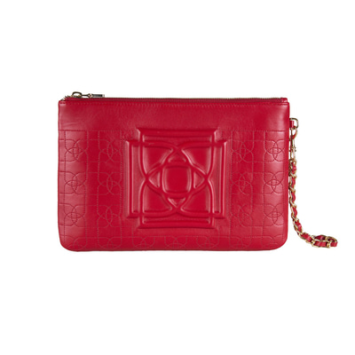 Vionya Kırmızı Nakışlı El Çantası