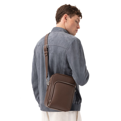 Vitale Gri Erkek Süet Deri Bomber Ceket