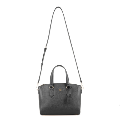 Vitelio Siyah Kadın Deri El Çantası