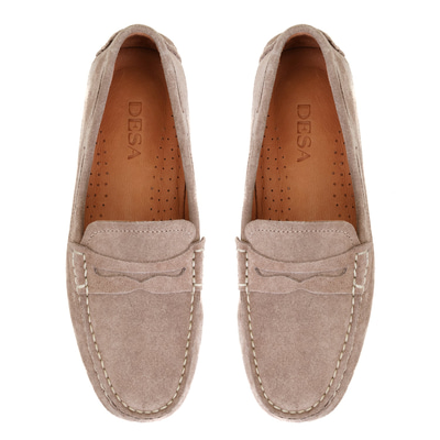 Vizon Kadın Süet Deri Loafer