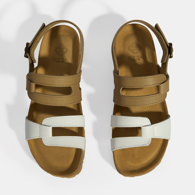 Vizon Kadın Toka Detaylı Nubuk Sandalet