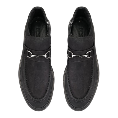 Wallace Siyah Erkek Fermuarlı Süet Deri Bot