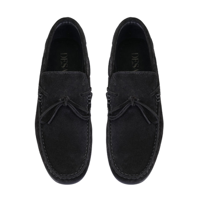 Wilhelm Siyah Erkek Süet Deri Loafer