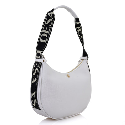 xxx Petunie Beyaz Kadın Desa Logo Askılı Deri Omuz Çantası