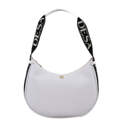 xxx Petunie Beyaz Kadın Desa Logo Askılı Deri Omuz Çantası