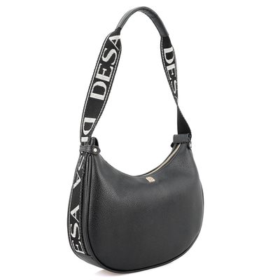 xxx Petunie Siyah Kadın Desa Logo Askılı Deri Omuz Çantası