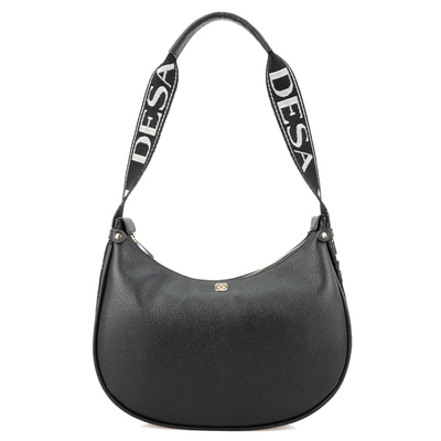 xxx Petunie Siyah Kadın Desa Logo Askılı Deri Omuz Çantası
