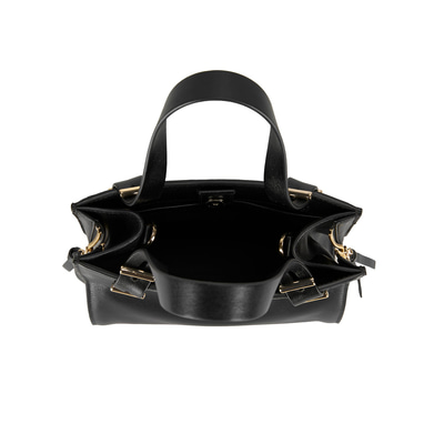 XXX(barkod değişikliği) Seven Small Siyah Kadın Deri Omuz Çantası
