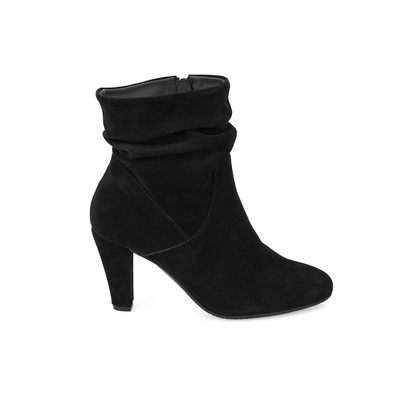 XXXBelen Siyah Kadın DesaComfort Fermuarlı Topuklu Deri Bot
