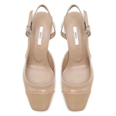 XXXCarmel Krem Kadın Rugan Deri Klasik Ayakkabı