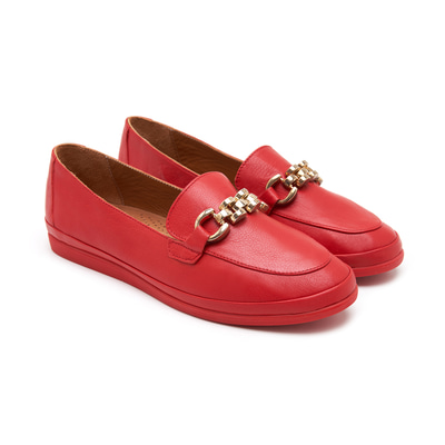 XXXHope DesaComfort Kırmızı Kadın Deri Loafer