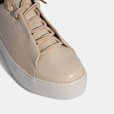 xxxKadın Bej Bağcıklı Deri Günlük Ayakkabı