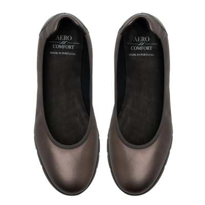 XXXKadın Gümüş Deri DesaComfort Ayakkabı