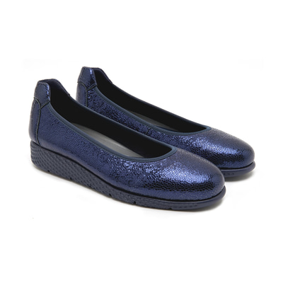 XXXMaid Comfort Metalik Lacivert Kadın Deri Günlük Ayakkabı
