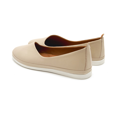 XXXRico DesaComfort Bej Kadın Deri Babet