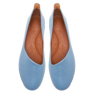 XXXRico DesaComfort Mavi Kadın Deri Babet