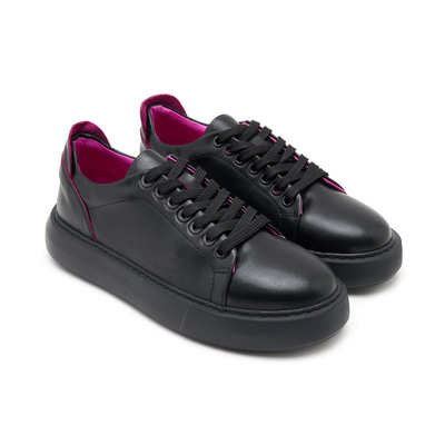 XXXWinona Siyah Kadın Deri Spor Ayakkabı