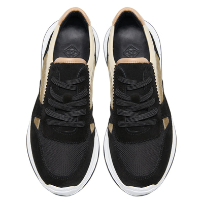 XXXXXXEyna Siyah Kadın Deri Spor Ayakkabı