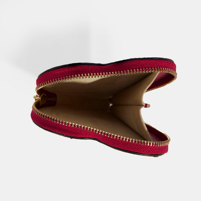 Yelena Kalpli Pembe Deri Cüzdan