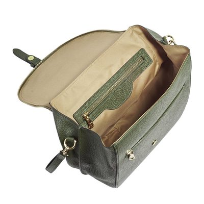 Yeşil Ansia Kadın Deri El Çantası